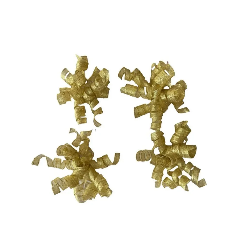 Sparkling Gold Premium Bows  Set of 6 -$18  Set of 5 -$15 Set of 4 -$12
